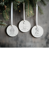 Personalised New Home Ceramic Hanging