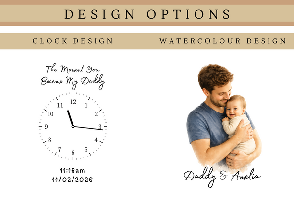 Personalised Photo Mug & Coaster Set – The Moment You Became My Daddy | Father's Day Gift