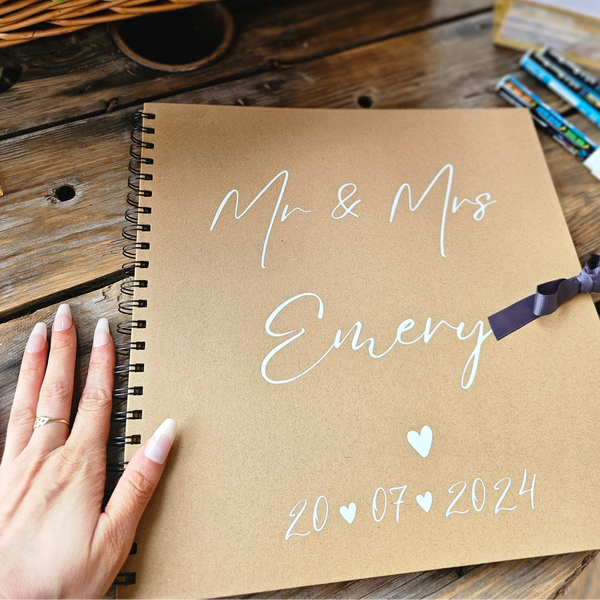 Personalised Wedding Scrapbook Guest Book