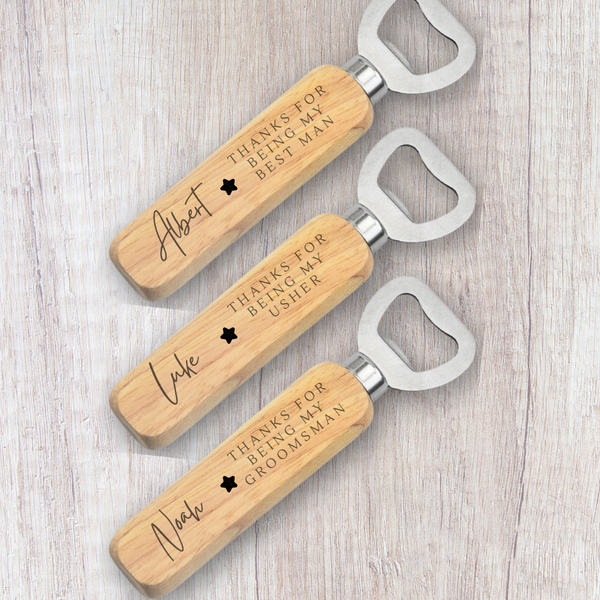 Personalised Bottle Opener For Usher