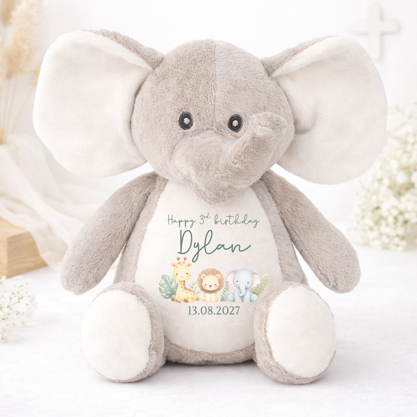 Personalised Safari Soft Toy