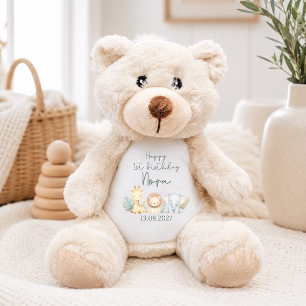 Personalised Safari Soft Toy