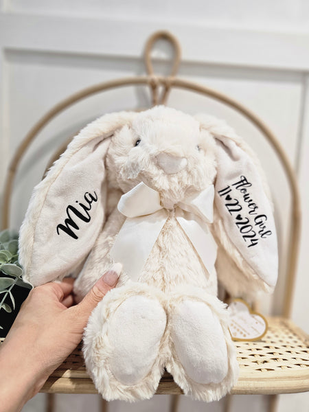 Personalised Flower Girl Bunny