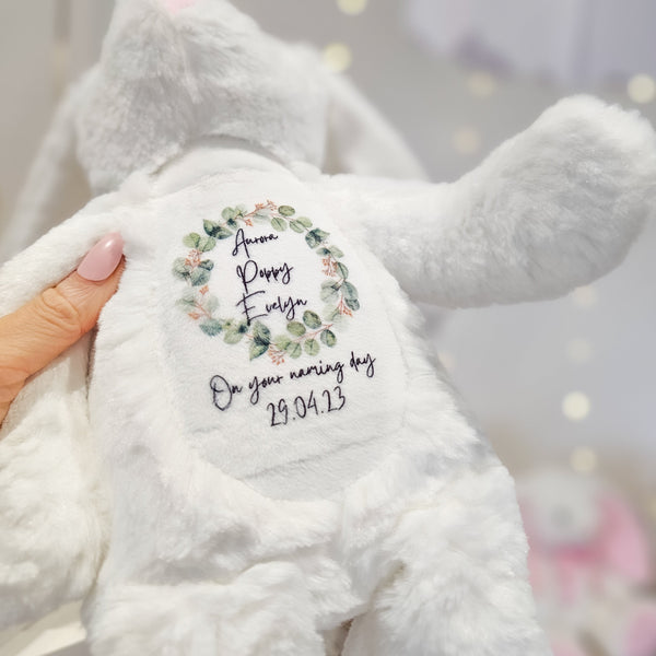 Personalised Naming Day Bunny