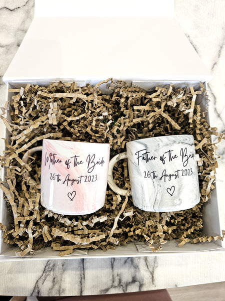 Personalised Parents Of The Bride & Groom Mugs