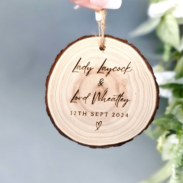 Personalised Woooden Engraved Plaque For Weddings