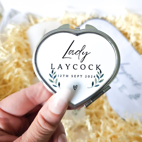 Personalised Compact Mirrors For Wedding