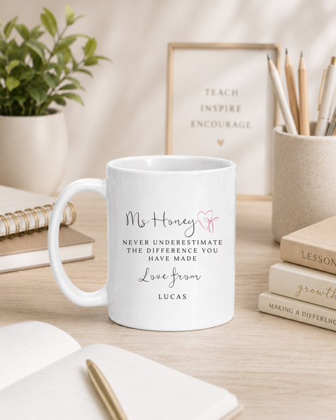 Personalised Thank You Teacher Mug
