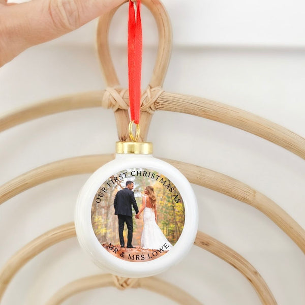 Personalised family Christmas Bauble, Photo Christmas Bauble Christmas Gift