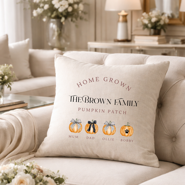Pumpkin Cushion and Blanket Set – Cozy Halloween & Autumn Decor