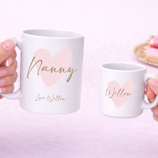 Personalised Heart Mug For Mother's Day