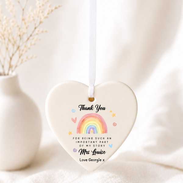 Personalised Thank You Ceramic For Teachers