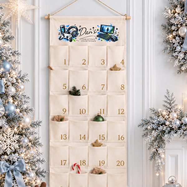 Personalised Teen Advent Calendar – Football, Gamer, Music & Foodie