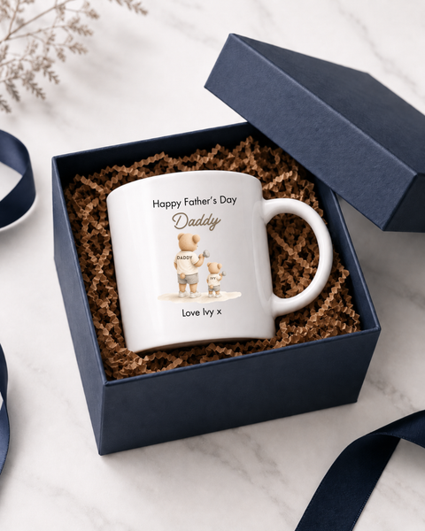 Personalised Bear Hobby Mug For Fathers Day