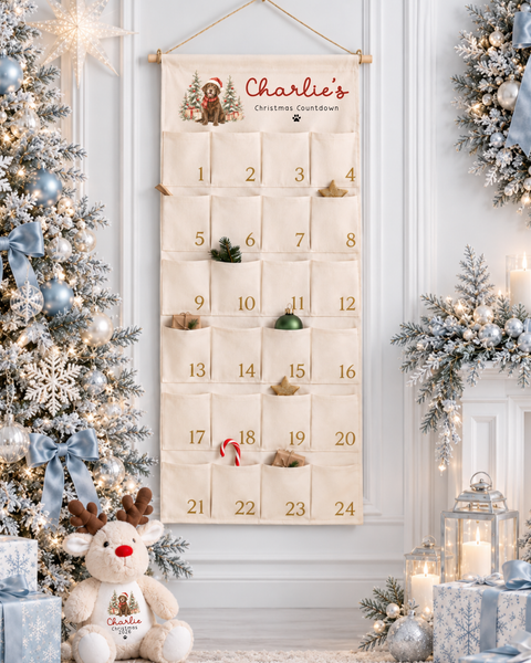 Personalised Pet Advent Calendar | Custom Dog & Cat Portrait