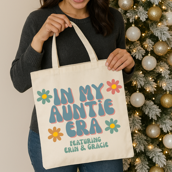 In My Auntie Era Tote Bag – The Perfect Christmas Gift for Cool Aunties
