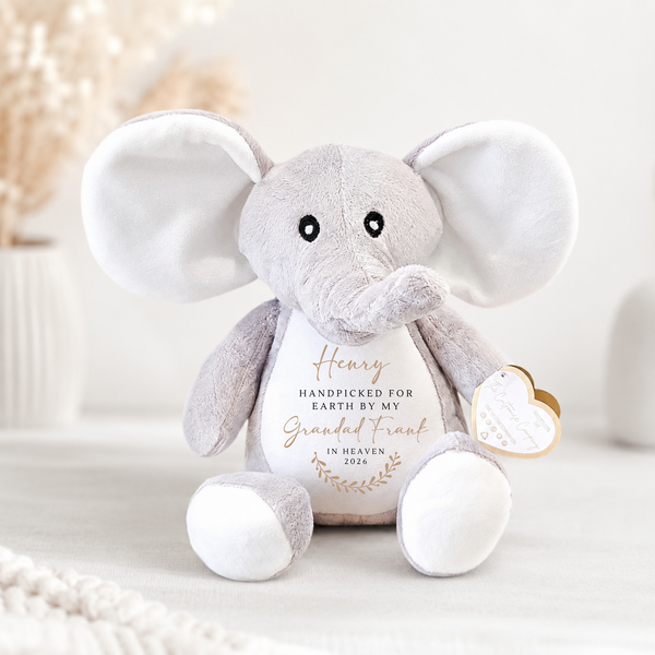 Handpicked for Earth by My Angel in Heaven Personalised Soft Toy