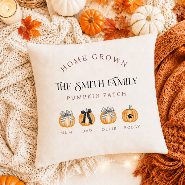 Pumpkin Cushion and Blanket Set – Cozy Halloween & Autumn Decor