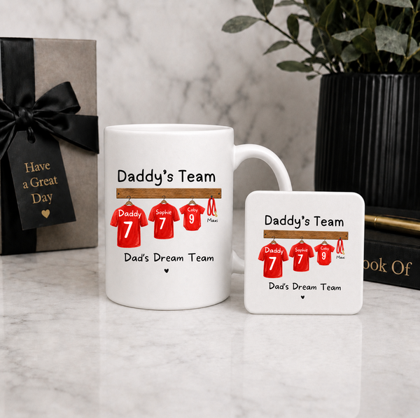 Personalised Father's Day Football Mug for Dad