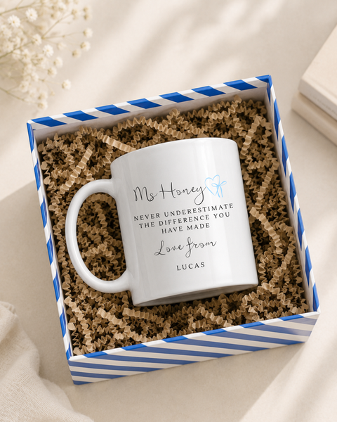 Personalised Thank You Teacher Mug