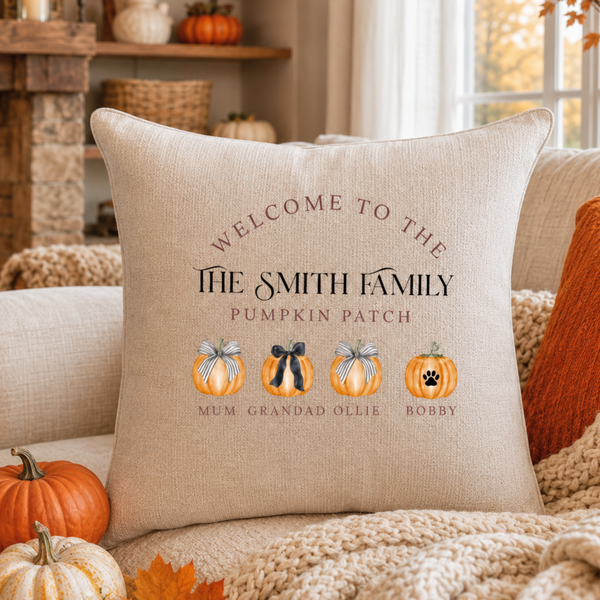 Pumpkin Cushion and Blanket Set – Cozy Halloween & Autumn Decor