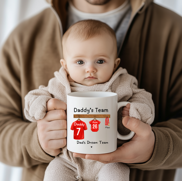 Personalised Father's Day Football Mug for Dad