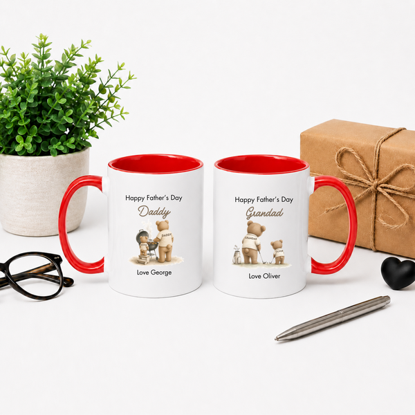 Personalised Bear Hobby Mug For Fathers Day