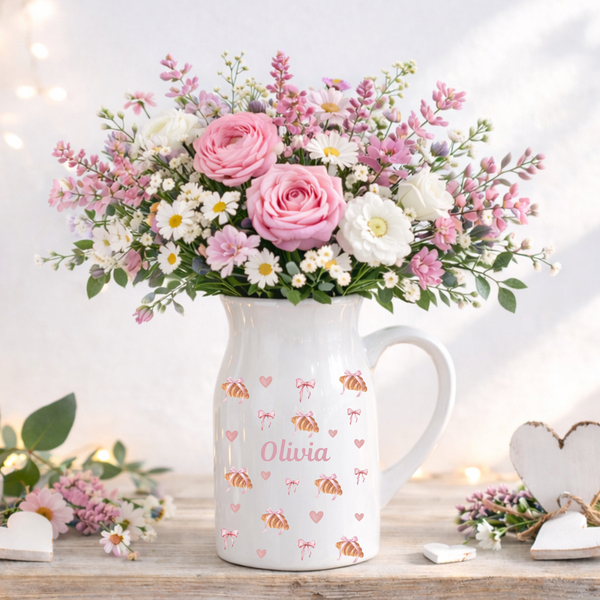 Personalised Breakfast Croissant Vase For Her