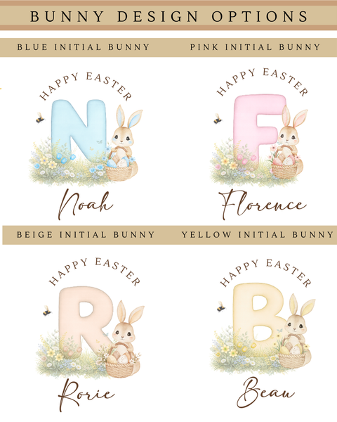 Personalised Initial Easter Bunny For Kids