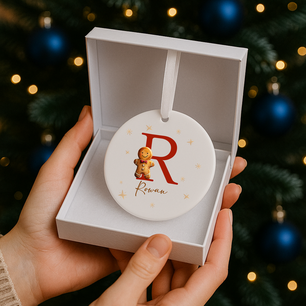 Personalised Santa Ceramic Christmas Bauble
