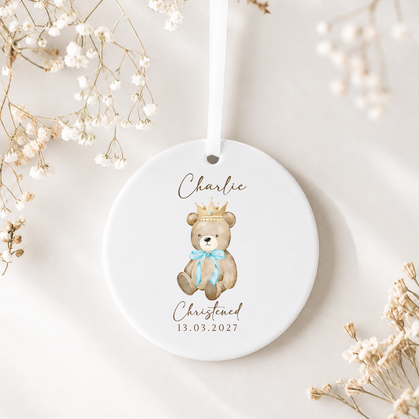Personalised Hanging Ceramic Holy Communion & Christening Keepsake