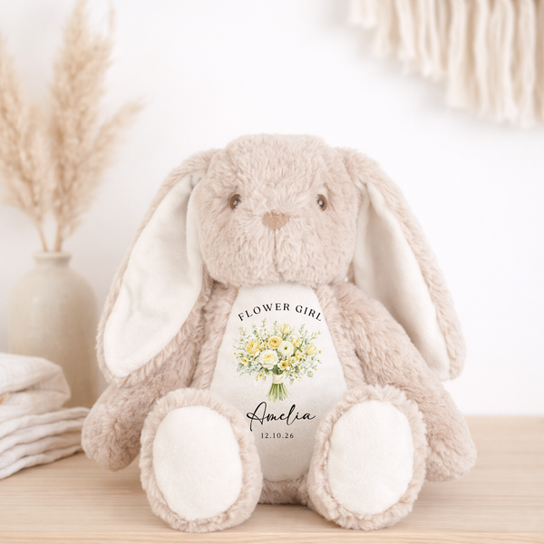 Personalised Flower Girl Bouquet Bunny