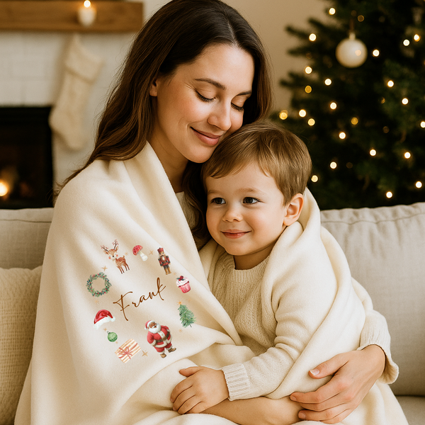 Personalised Christmas Santa Cushion For Kids