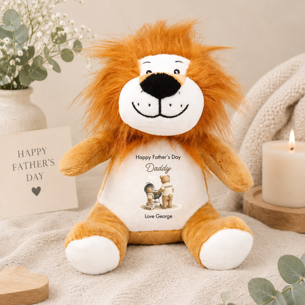 Personalised Hobby Fathers Day Teddy - Golf, Football, Fishing