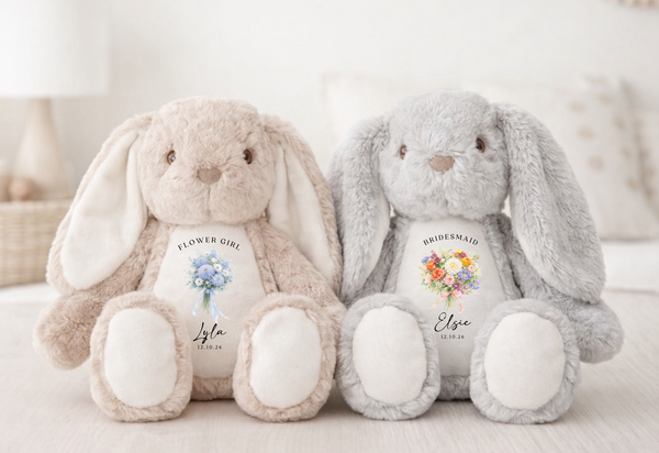Personalised Flower Girl Bouquet Bunny
