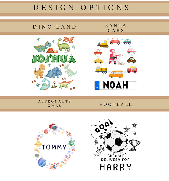 Personalised Christmas Stockings For Boys