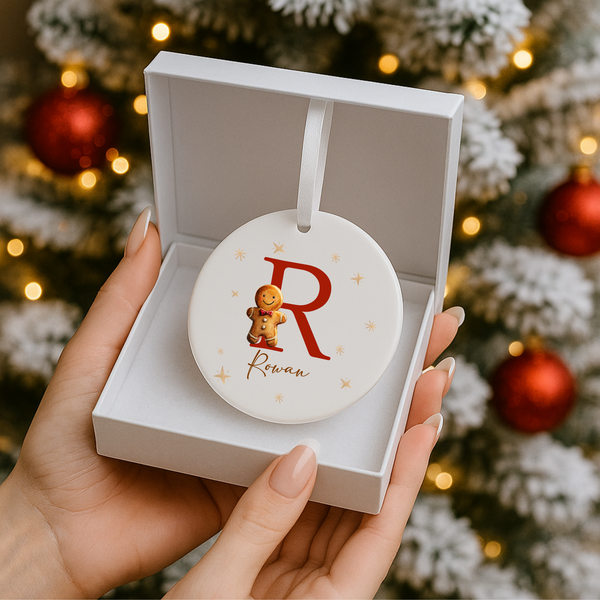 Personalised Santa Ceramic Christmas Bauble
