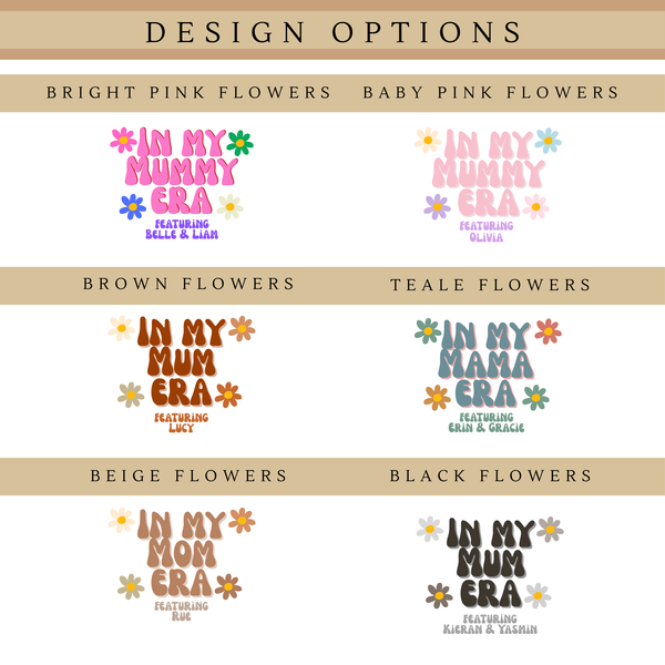 In My Mum Era Cushion – Aesthetic Throw Pillow for Mum | Cosy Christmas Gift for Mummy or Mama