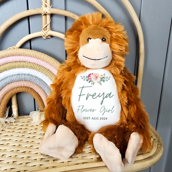 Personalised Soft Toy For Flower Girl & Page Boy