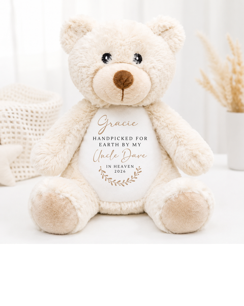 Handpicked for Earth by My Angel in Heaven Personalised Soft Toy