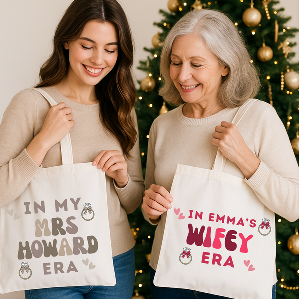 Personalised Married Tote Bag For Christmas