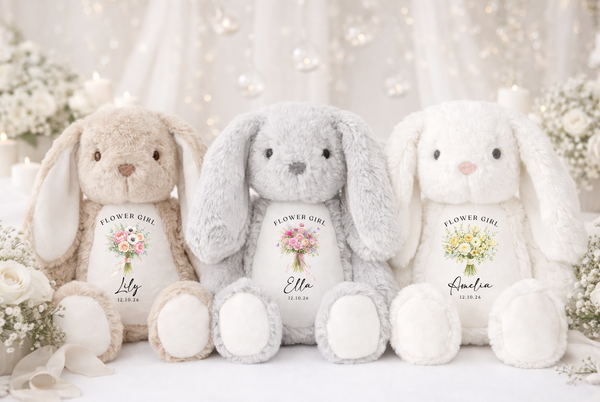 Personalised Flower Girl Bouquet Bunny