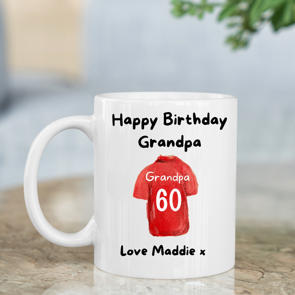 Personalised Football Mug For Grandad