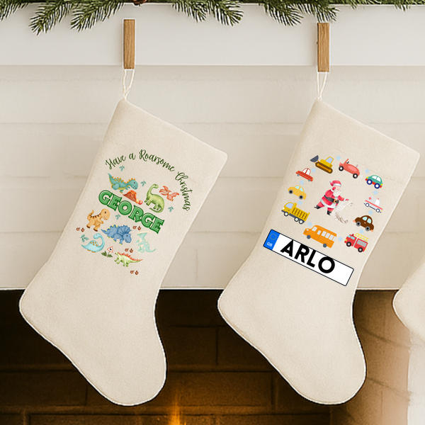 Personalised Christmas Stockings For Boys