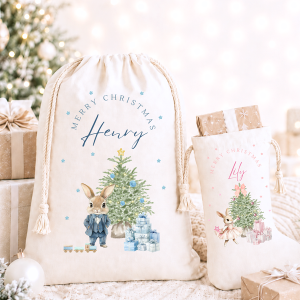 Personalised Bunny Present Sack