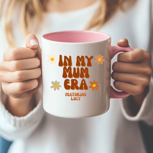 In My Mum Era Mug – Cute Christmas Gift for Mum, Mama or Mummy | Aesthetic Coffee Cup for New Mums