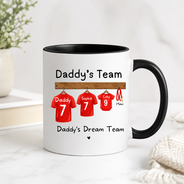Personalised Father's Day Football Mug for Dad