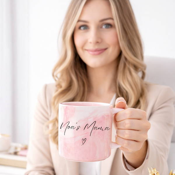 Personalised Marble New Mum Mug