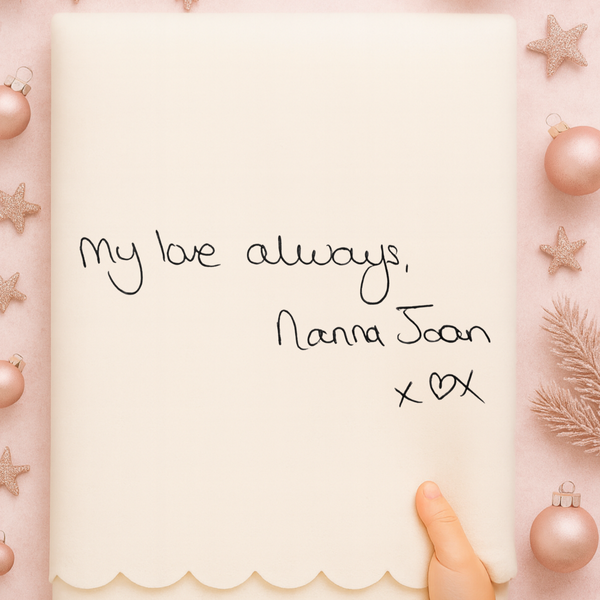 Personalised Handwritten Message Cushion & Throw Blanket