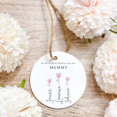 Personalised Ceramic Hanging For Mum - Mothers Day Gifts